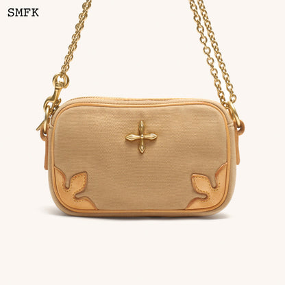 SMFK Compass Adventure Wheat Shoulder Bag With Chain