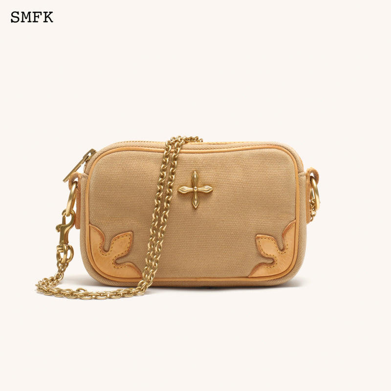 SMFK Compass Adventure Wheat Shoulder Bag With Chain