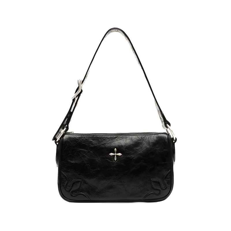 SMFK Compass Kitty Black Shoulder Bag