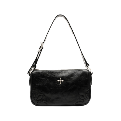 SMFK Compass Kitty Black Shoulder Bag