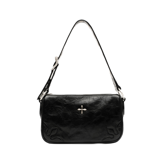 SMFK Compass Kitty Black Shoulder Bag