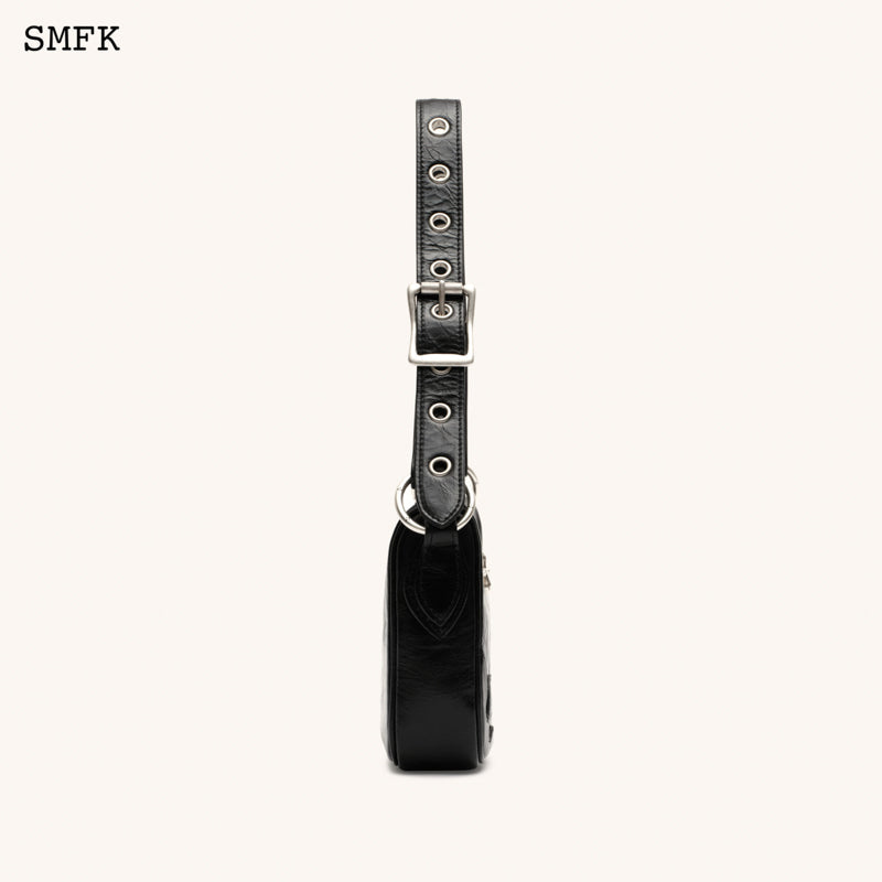 SMFK Compass Kitty Black Shoulder Bag