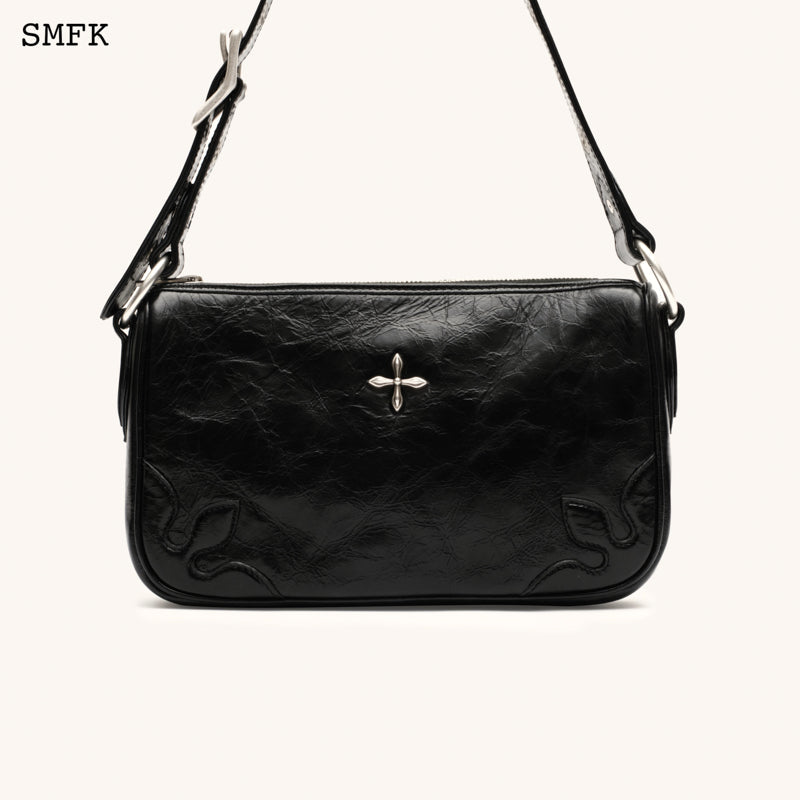 SMFK Compass Kitty Black Shoulder Bag