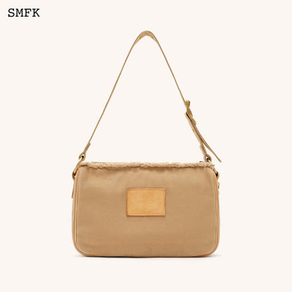 SMFK Compass Large Kitty Shoulder Bag In Wheat