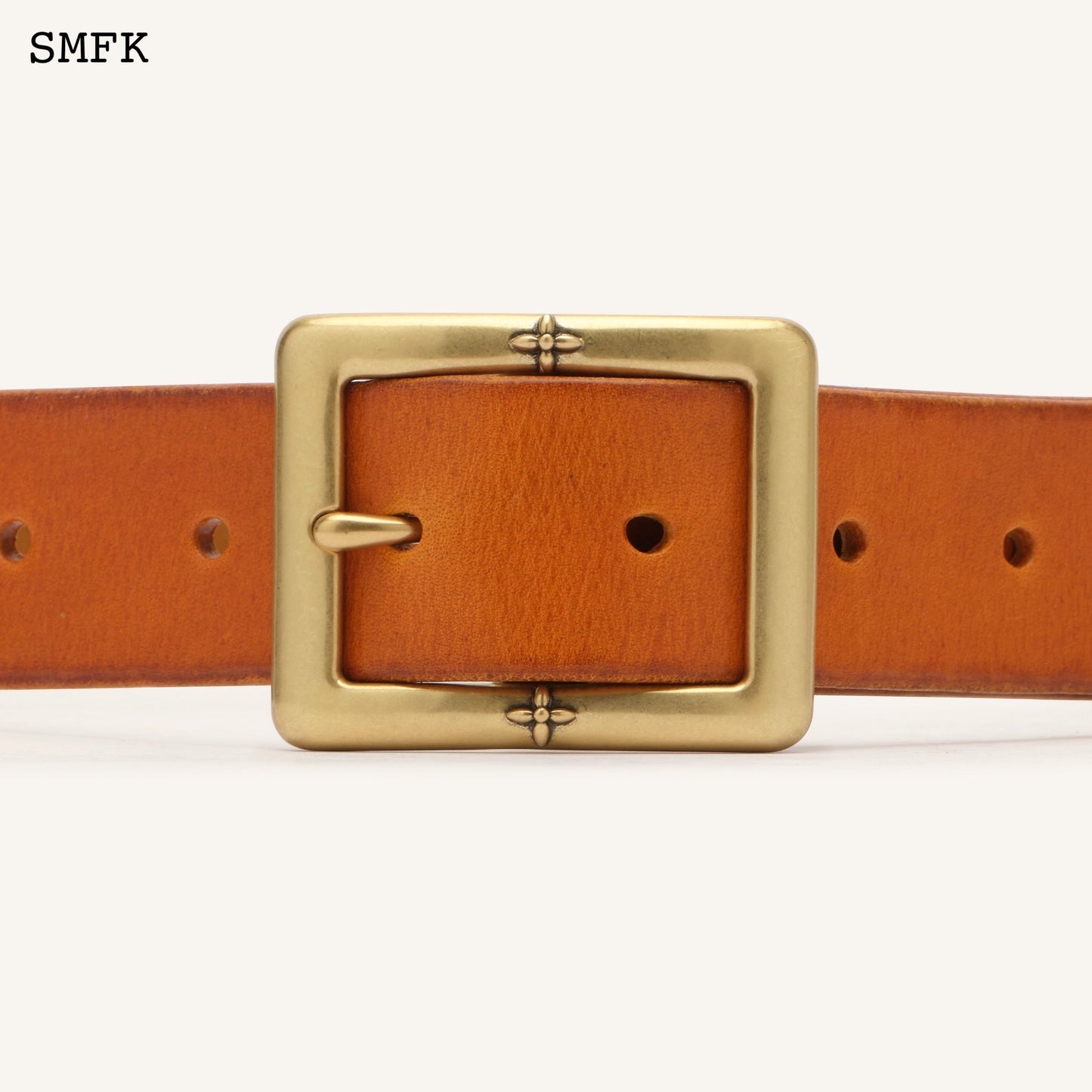 SMFK Sugar Brown Compass Classical Denim Belt