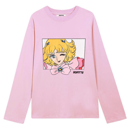 Sofitte Flower Fairy Wink Long Sleeve Shirt Pink - Fixxshop