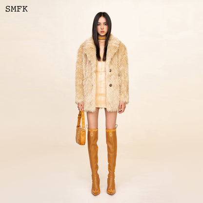 SMFK WildWorld Grassland Wool Jacket In Wheat