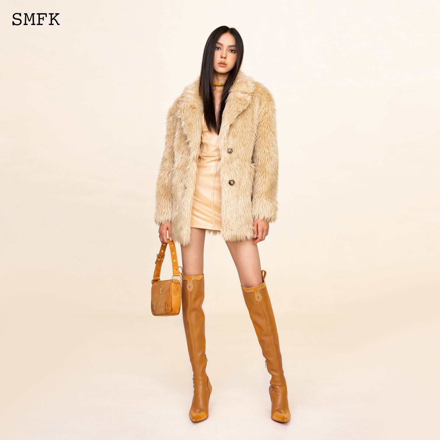 SMFK WildWorld Grassland Wool Jacket In Wheat