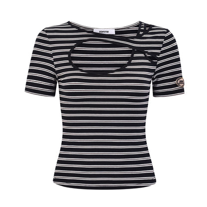 Sofitte Striped Cut Out Top - Fixxshop