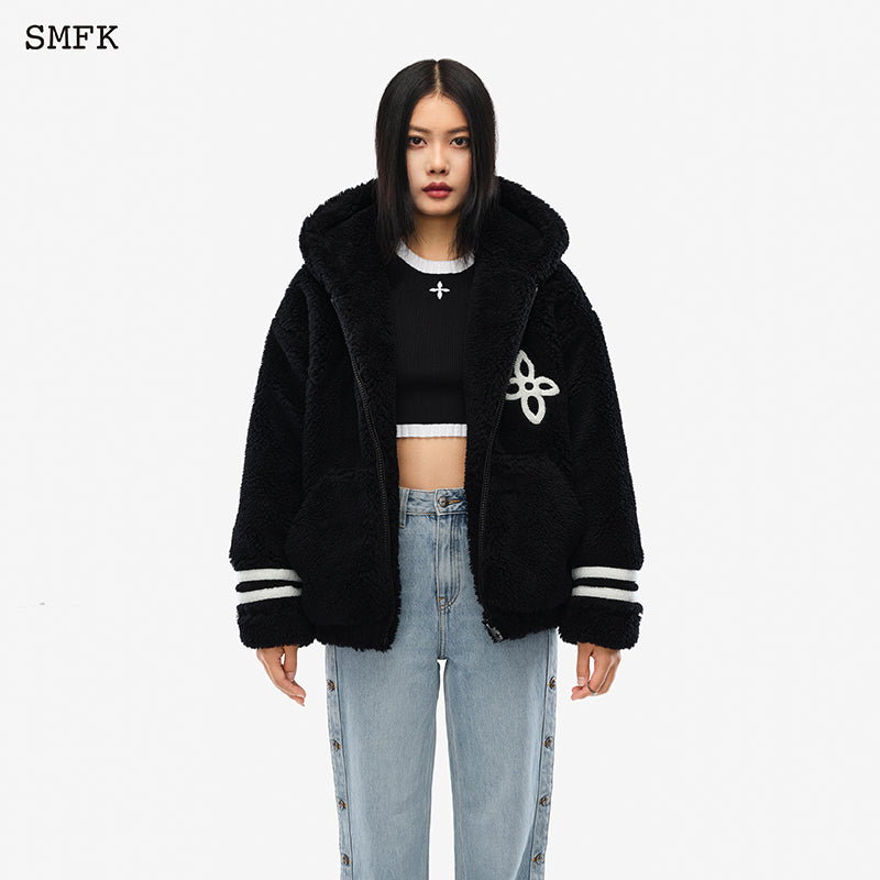 SMFK Midnight Flower Campus Fleece Hoodie - Fixxshop