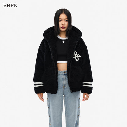 SMFK Midnight Flower Campus Fleece Hoodie - Fixxshop