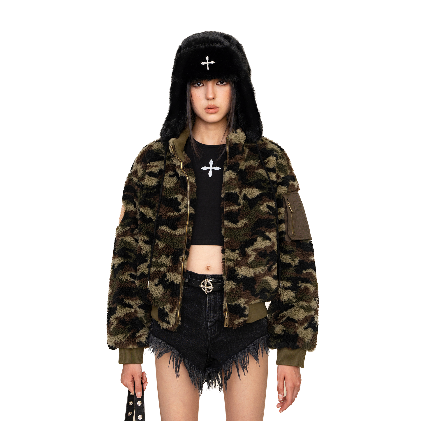 SMFK WildWorld Adventure Camouflage Stand Collar Jacket