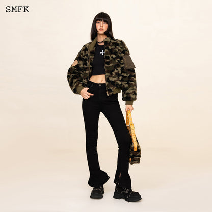 SMFK WildWorld Adventure Camouflage Stand Collar Jacket