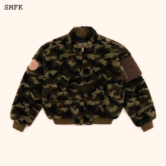 SMFK WildWorld Adventure Camouflage Stand Collar Jacket