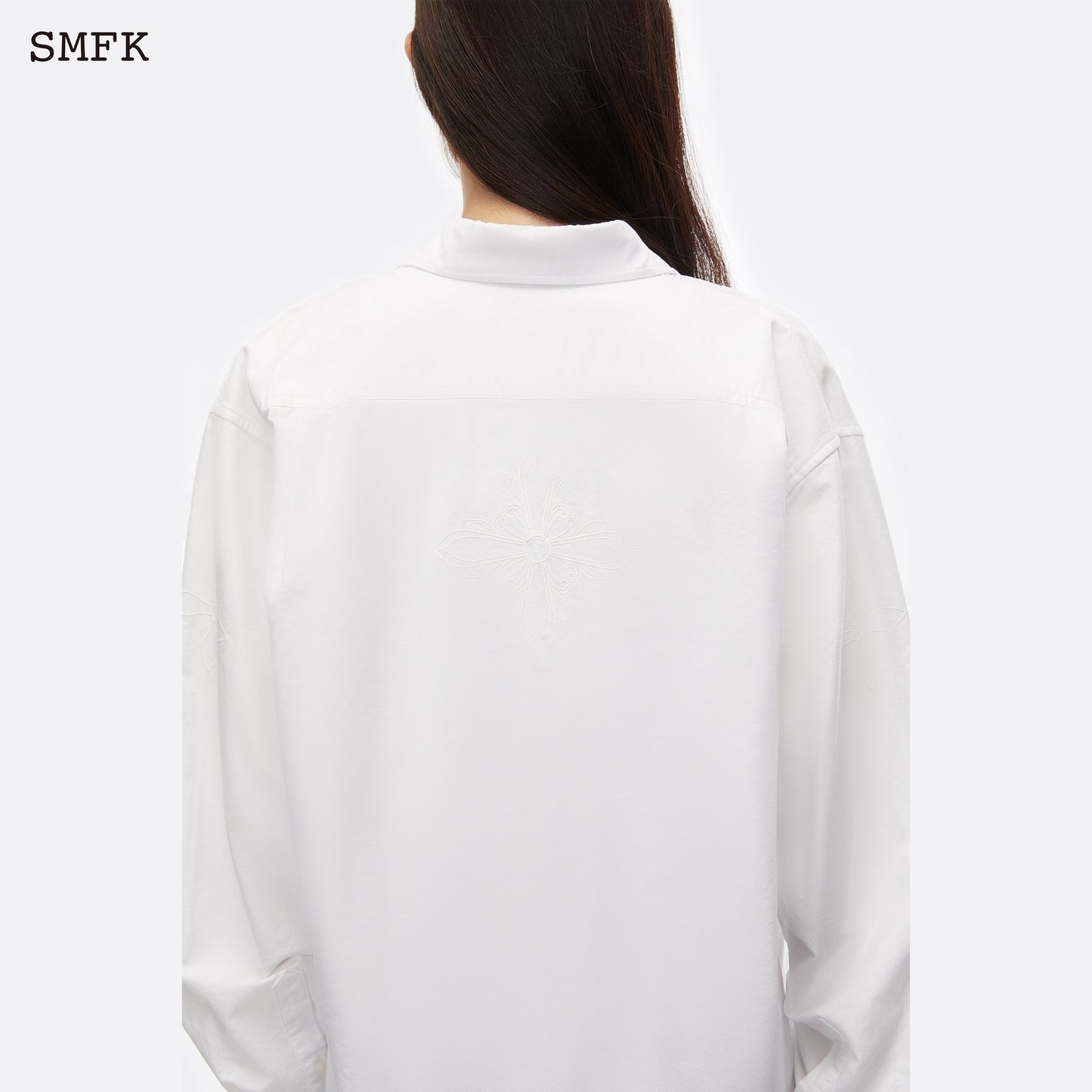 SMFK Compass Cross Classic Shirt Sky White - Fixxshop