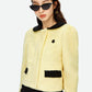 Herlian Contrast Plush Jacket