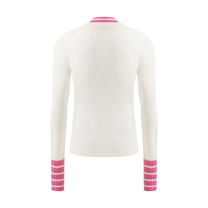 Herlian Rose Red and White Knitted Top - Fixxshop