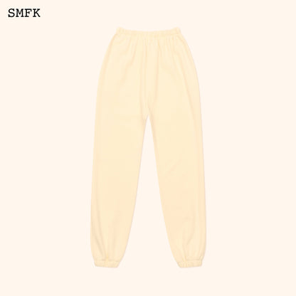 SMFK Compass Vintage College Jogging Pants In Cream