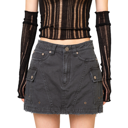 SMFK WildWorld Stray Grey Workwear Style Skirt