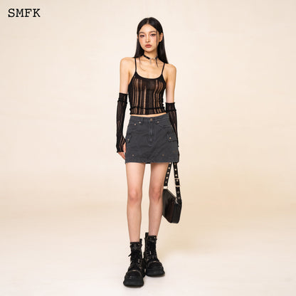 SMFK WildWorld Stray Grey Workwear Style Skirt