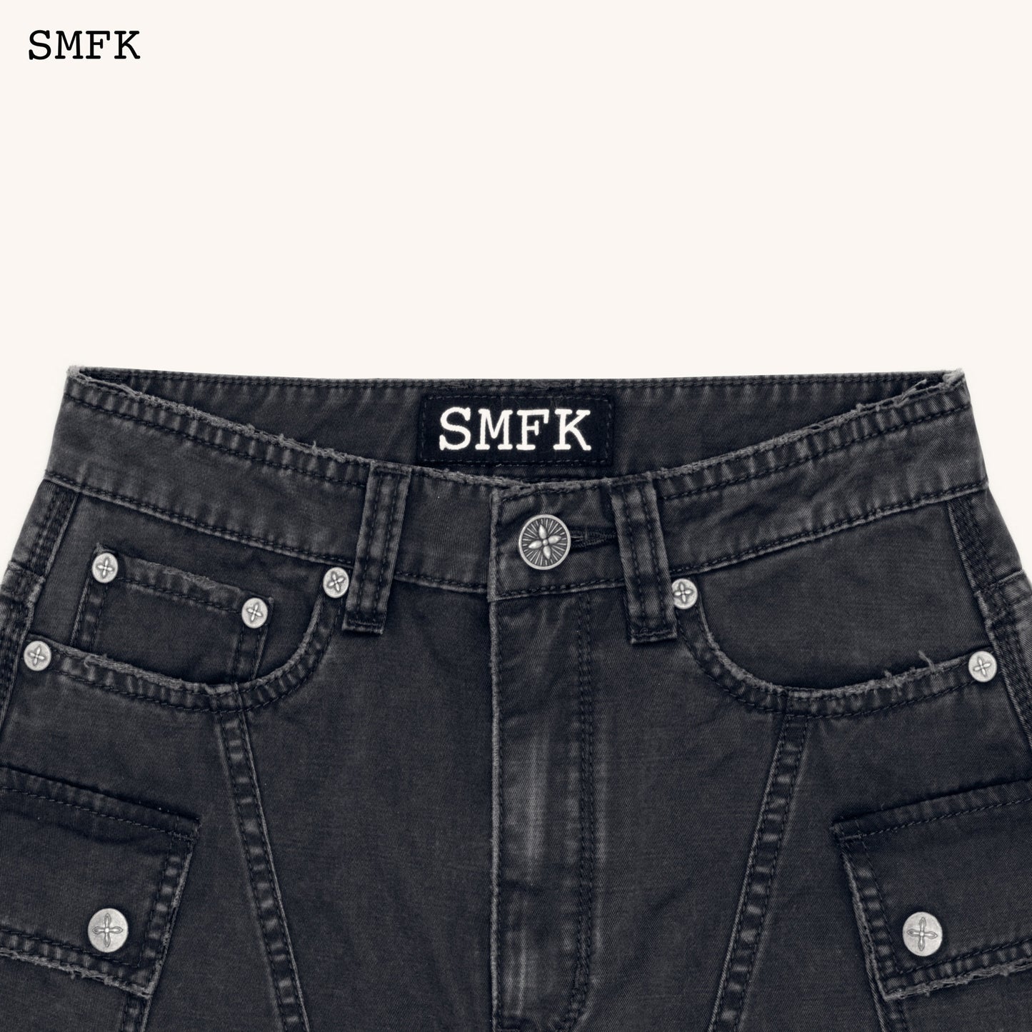 SMFK WildWorld Stray Grey Workwear Style Skirt