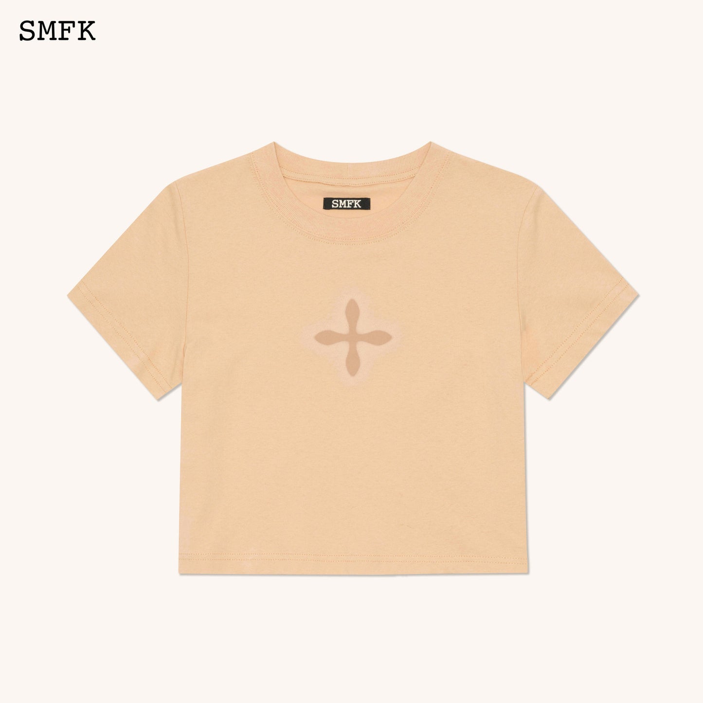 SMFK Compass Cross Slim-Fit Tee In Wheat