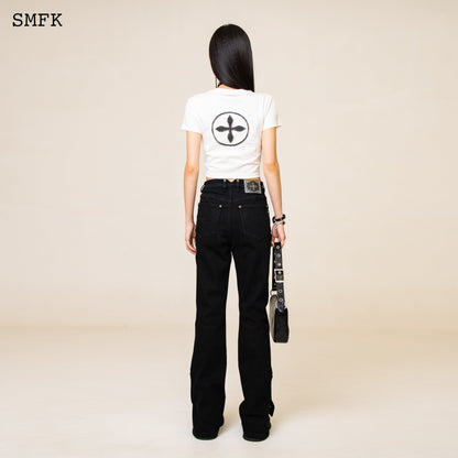 SMFK Compass Cross Slim-Fit Tee In White