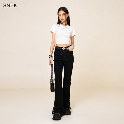 SMFK Compass Cross Slim-Fit Tee In White