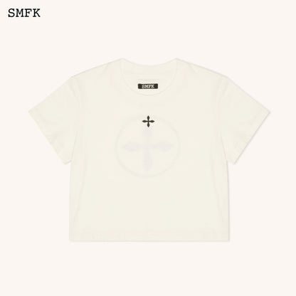 SMFK Compass Cross Slim-Fit Tee In White