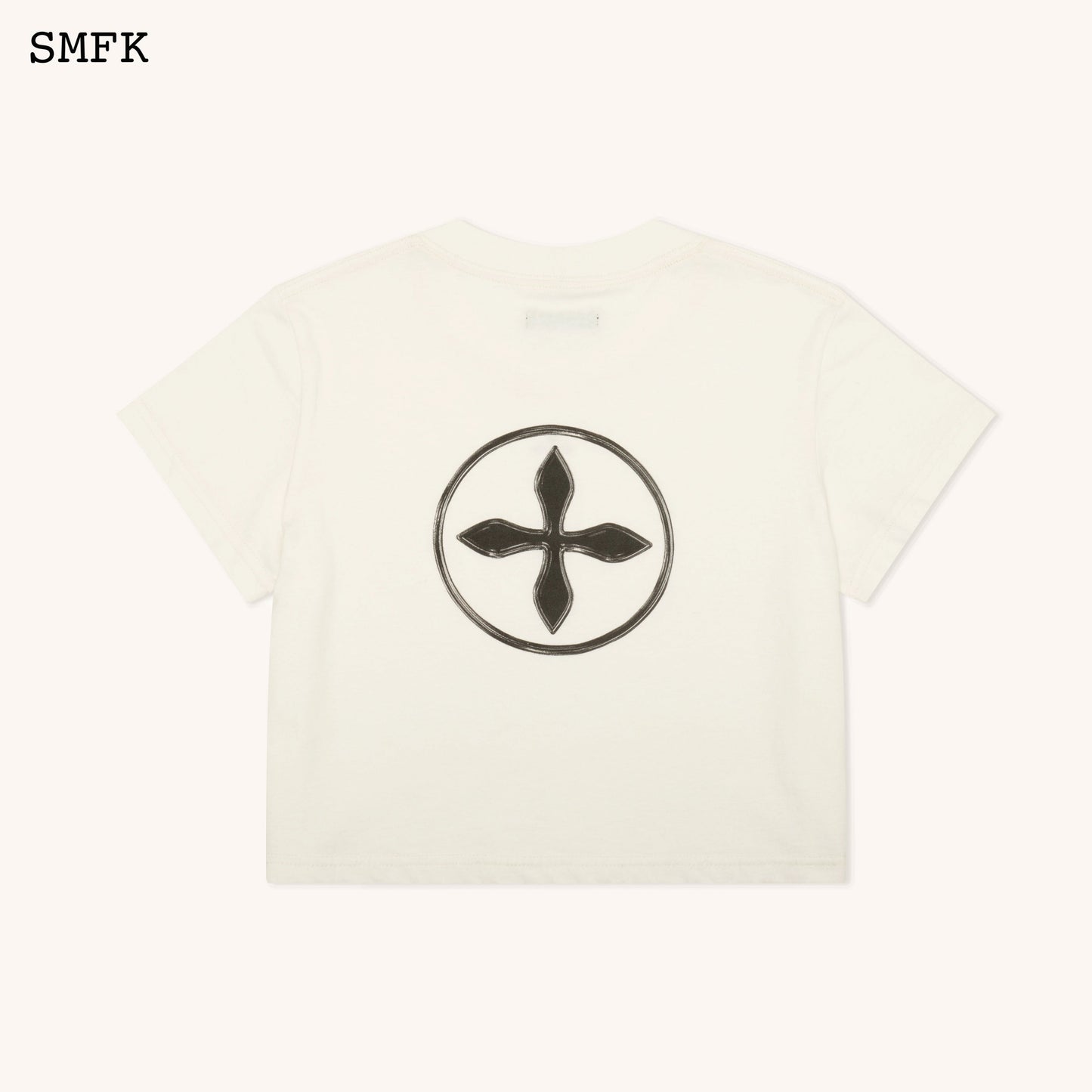 SMFK Compass Cross Slim-Fit Tee In White