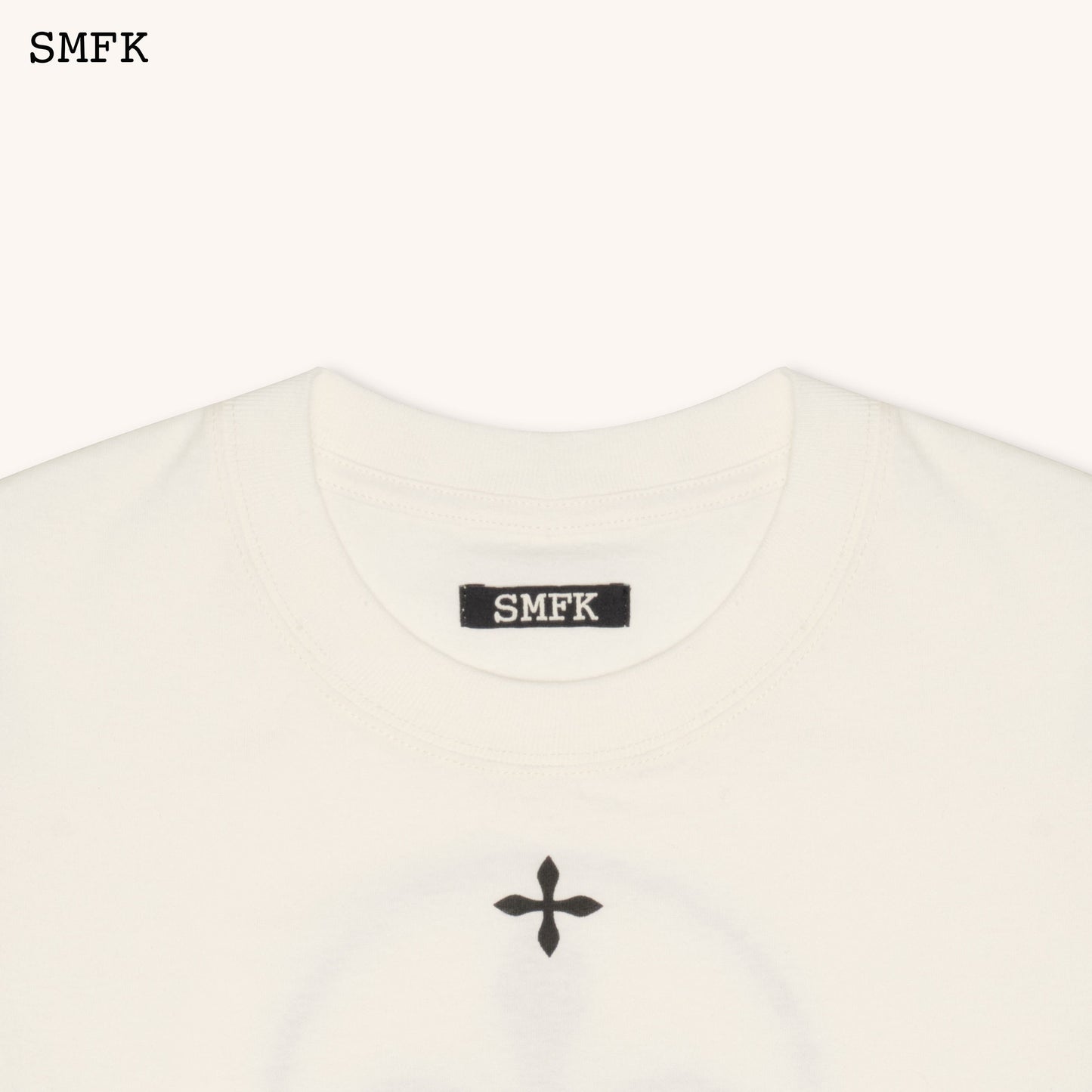 SMFK Compass Cross Slim-Fit Tee In White