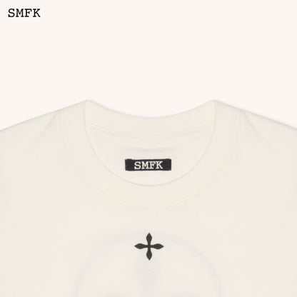 SMFK Compass Cross Slim-Fit Tee In White