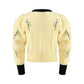 Herlian Cable Hand Embroidered Crewneck Sweater Yellow - Fixxshop