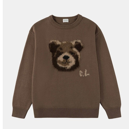 Charlie Luciano Brown Bear Sweater - Fixxshop