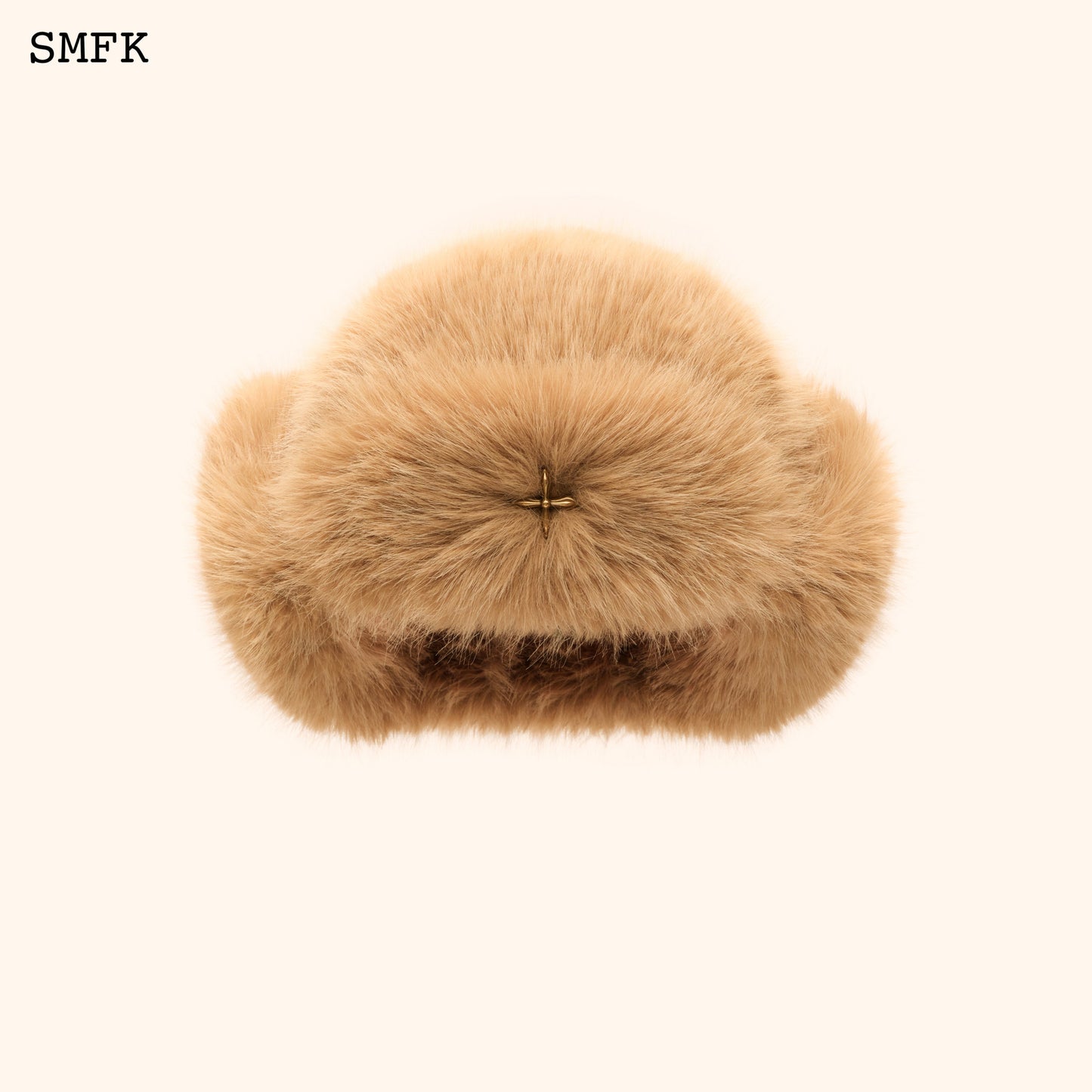 SMFK Compass Cross Winter Fur Hat In Wheat