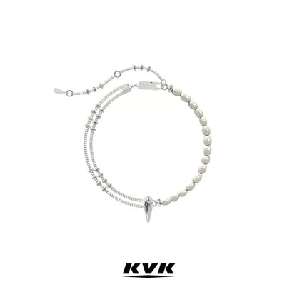KVK Looping Baroque Collection Pearl Bracelet - Fixxshop