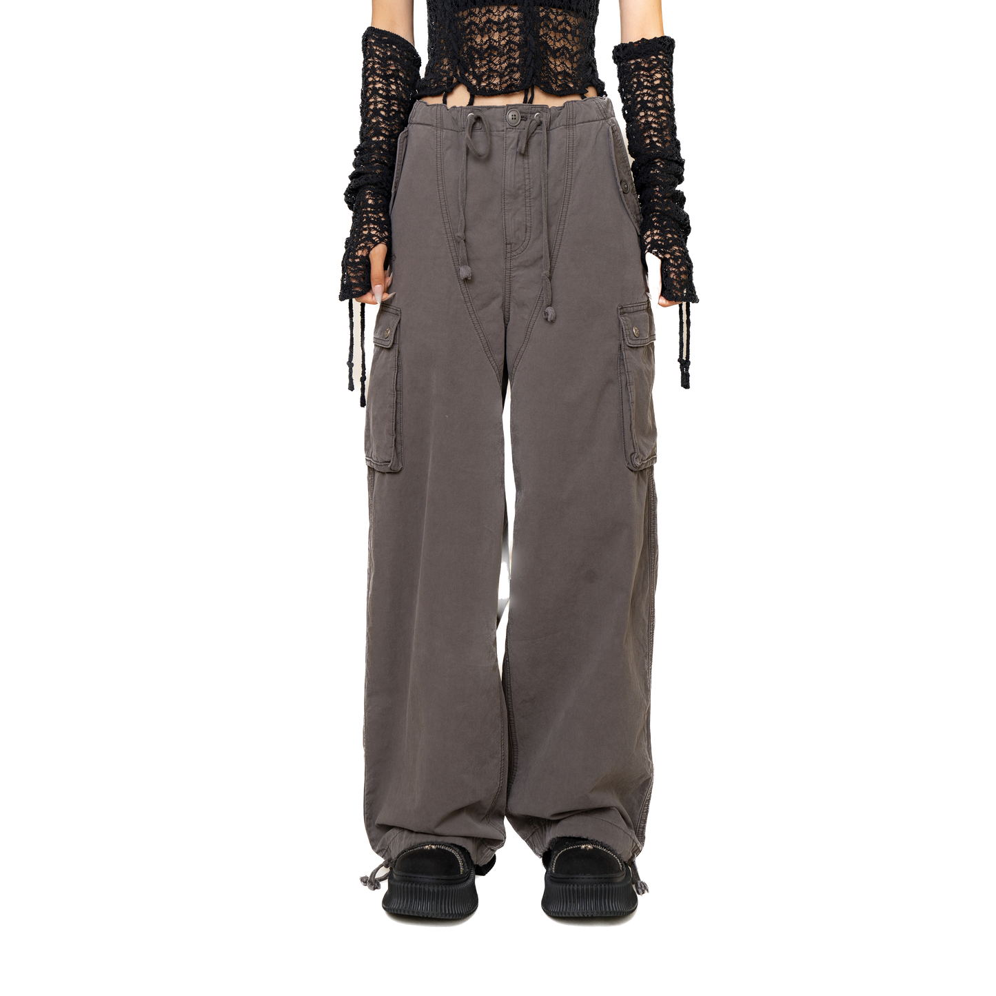 SMFK WildWorld Storm Grey Stray Paratrooper Pants