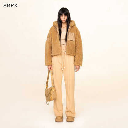 SMFK Compass Classic Cross Flared Sweatpants In Wheat