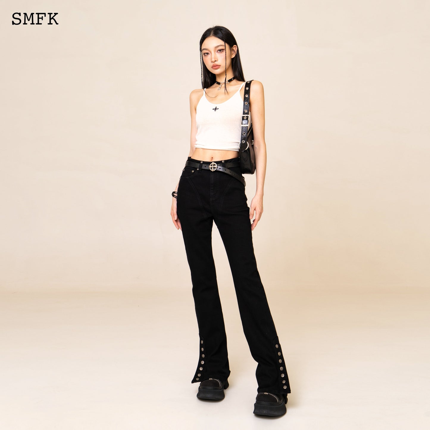 SMFK WildWorld Rider Mermaid Black Jeans