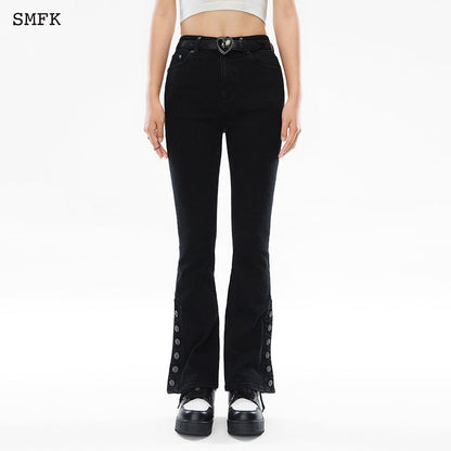 SMFK Mermaid Biker Jeans Black - Fixxshop