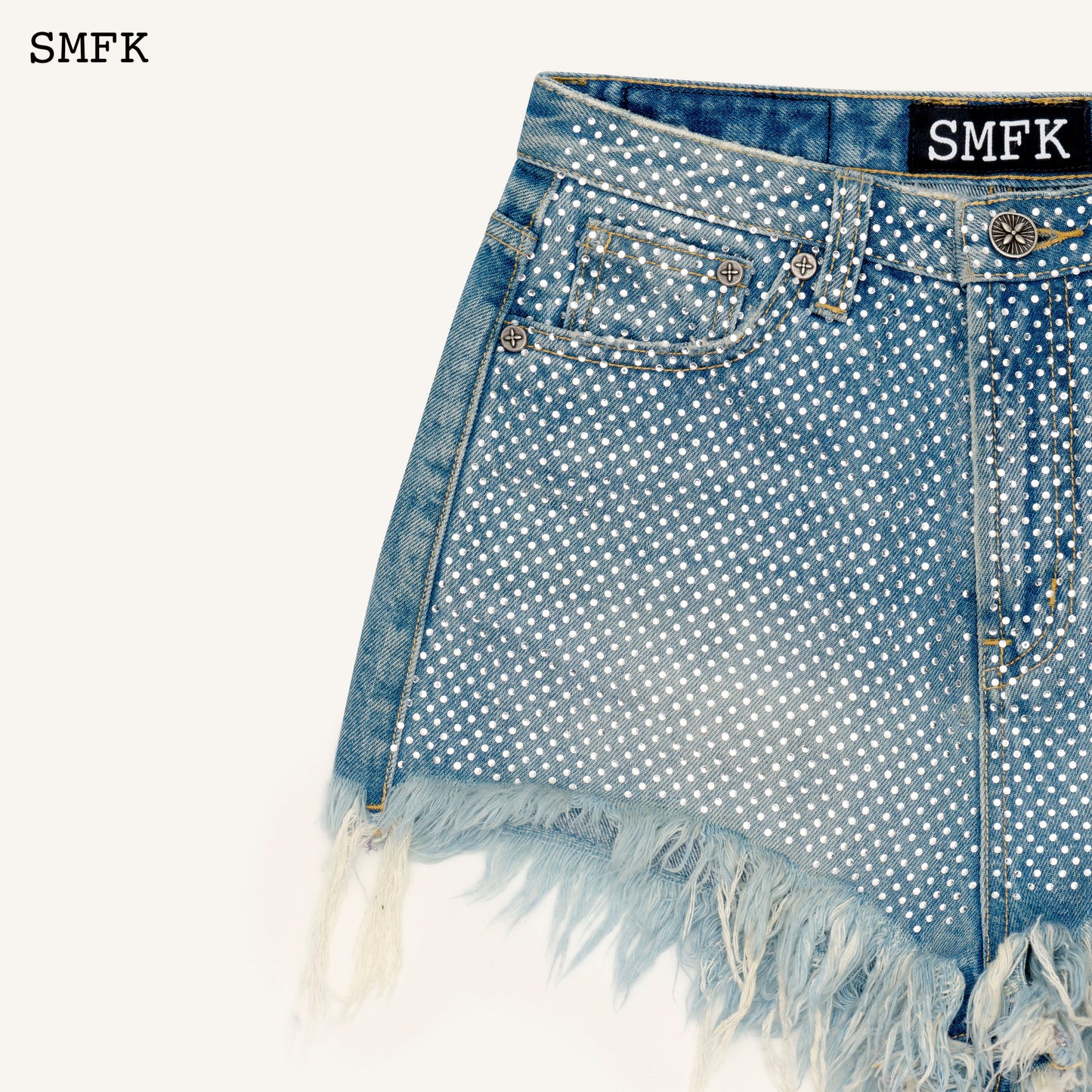 SMFK WildWorld Diamond Blue Cowboy Short Jeans