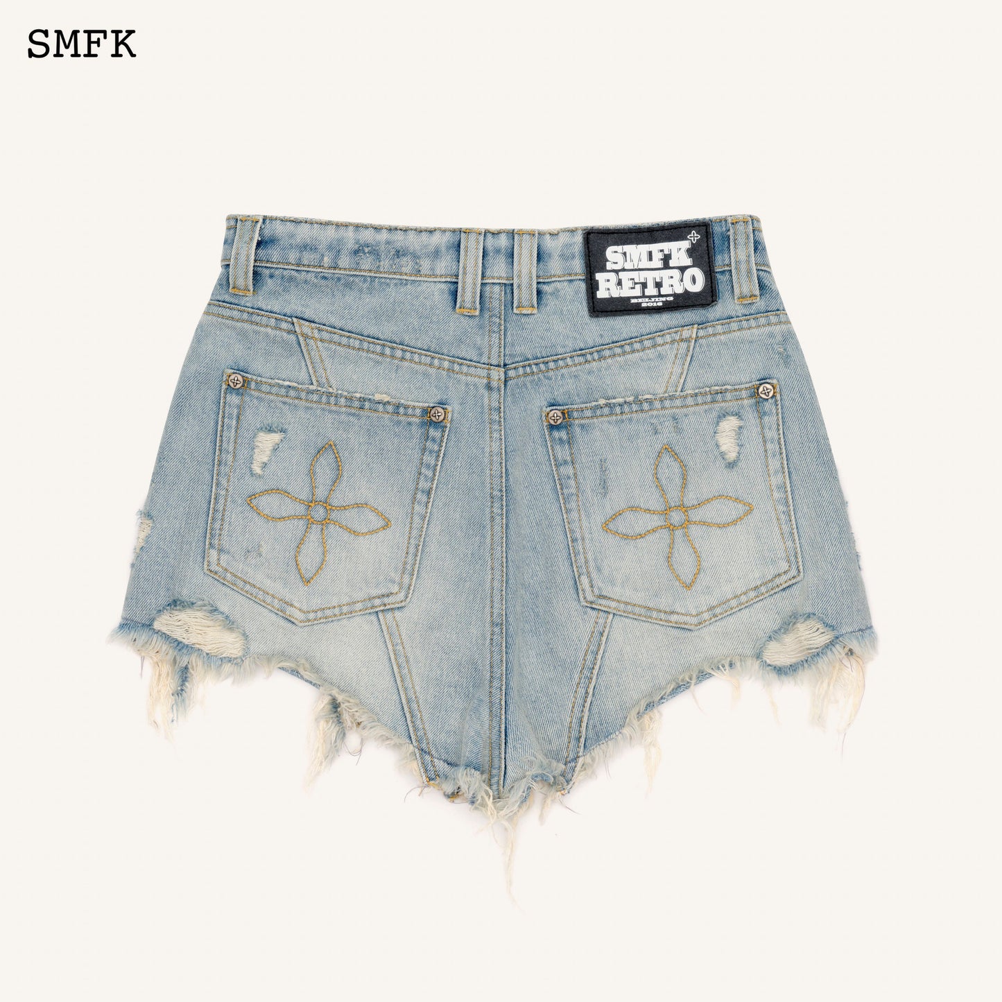 SMFK WildWorld Ice Blue Burning Short Jeans