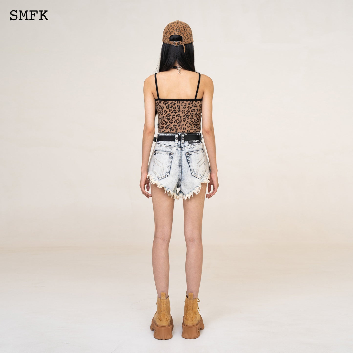 SMFK WildWorld Cream Stray Shorts Jeans