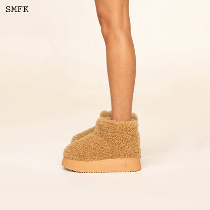 SMFK Compass Woolly Wheat Fluffy Short Boots