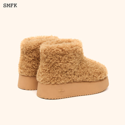 SMFK Compass Woolly Wheat Fluffy Short Boots