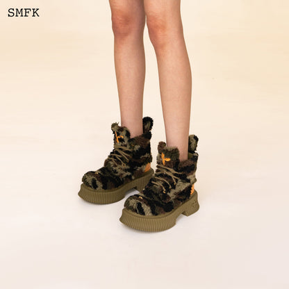 SMFK Compass Green Camouflage Desert Boots