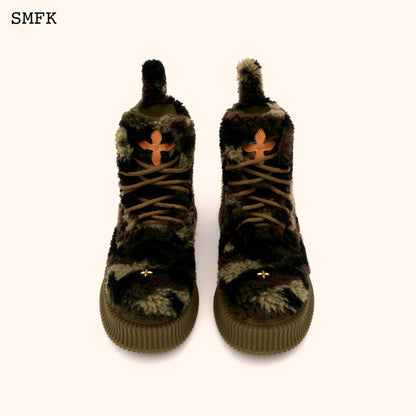 SMFK Compass Green Camouflage Desert Boots