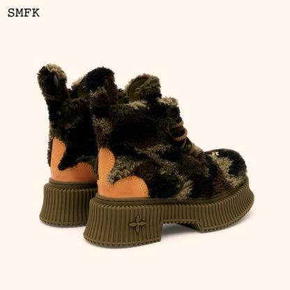 SMFK Compass Green Camouflage Desert Boots