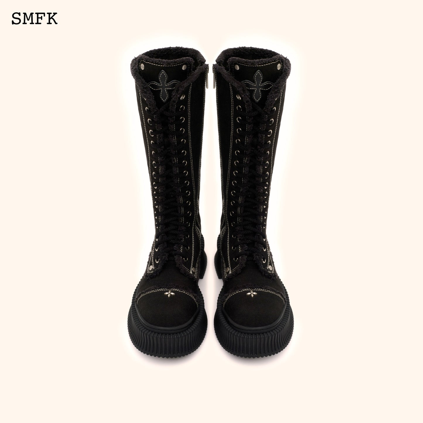 SMFK Compass Desert Black Cookies High Boots