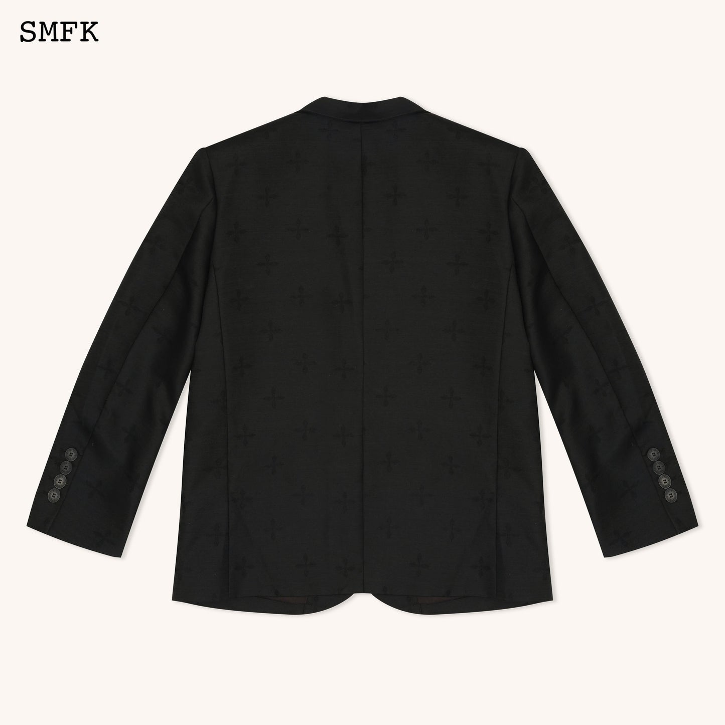 SMFK Garden Black Woolen Oversize Suit